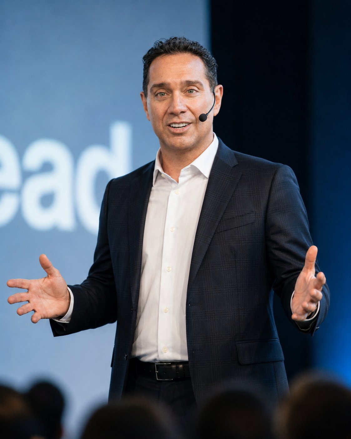 Dr. David Marco delivering an executive briefing